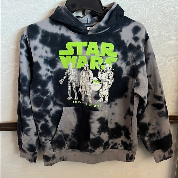 Star Wars Kids Hoodie - Black and Neon Green - Picture 1 of 3